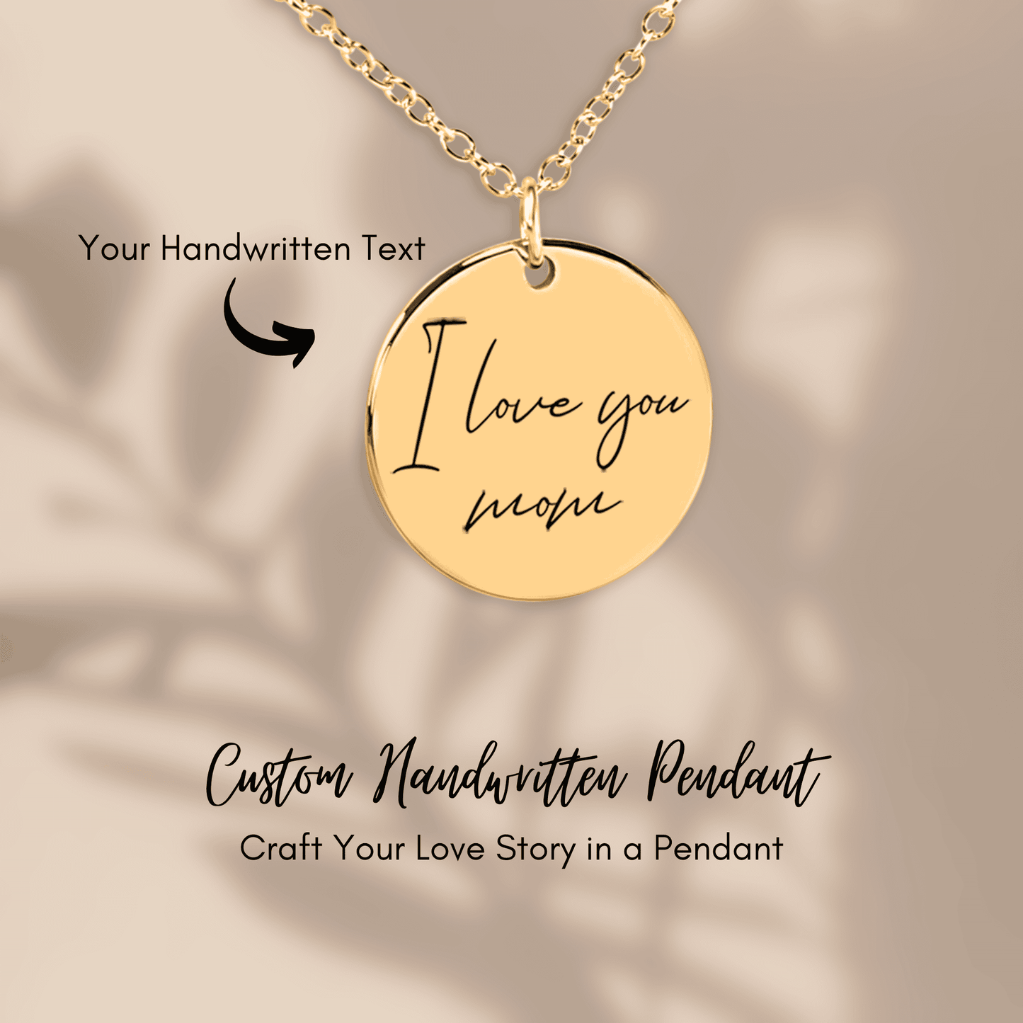 Personalised Handwritten Pendant